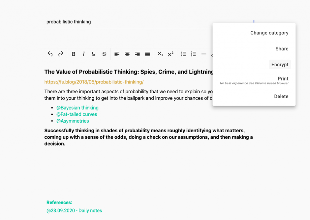 simplenote encryption